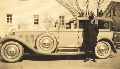 Owen J. Clark chauffeuring for American inventor Atwater Kent