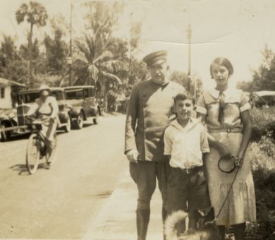Owen J. Clark in Palm Beach, Florida in the 1930s
