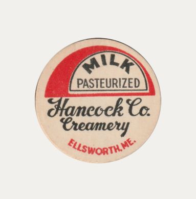 Hancock County Creamery bottle cap (milk, small bottle)