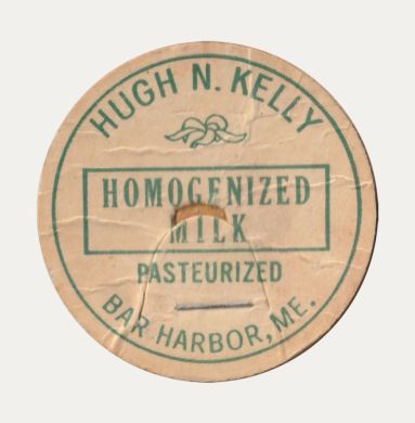 Hugh N. Kelly bottle cap (milk)