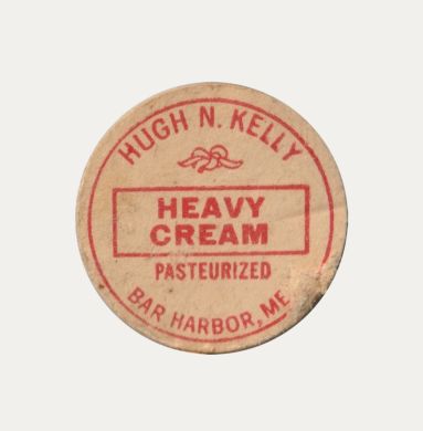 Hugh N. Kelly bottle cap (heavy cream, small)