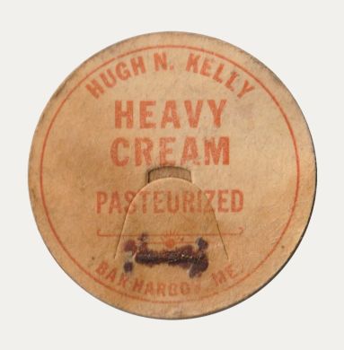 Hugh N. Kelly bottle cap (heavy cream)