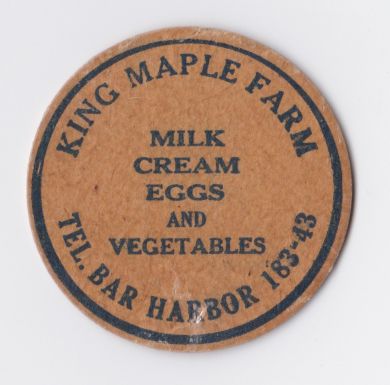 King Maple Farm, bottle cap