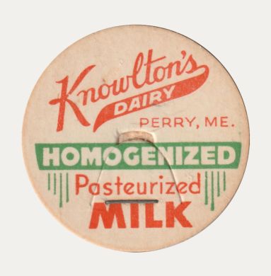 Knowlton's Dairy bottle cap