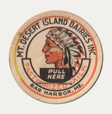 Mt. Desert Island Dairies bottle cap (milk)