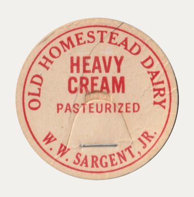 Old Homestead Dairy - W. W. Sargent, Jr bottle cap