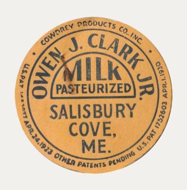 Owen J. Clark Jr. bottle cap (Salisbury Cove)