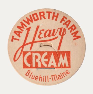 Tamworth Farm bottle cap (heavy cream)