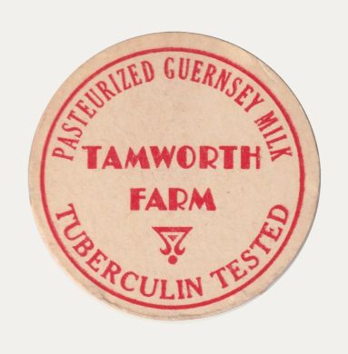 Tamworth Farm bottle cap (milk)