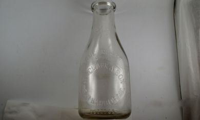 Milk bottle Clark O.J. and Son