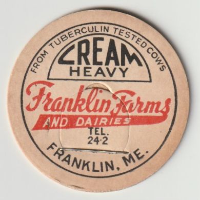 Franklin Farms bottle cap