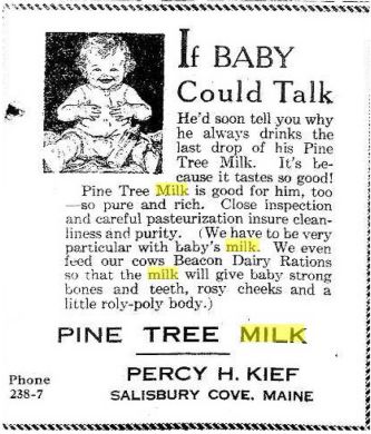 Advertisement - Pine Tree Milk