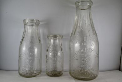 Milk bottles